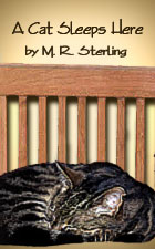 book cover for A Cat Sleeps Here