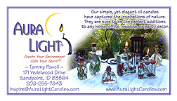 Aura Light business card year 1