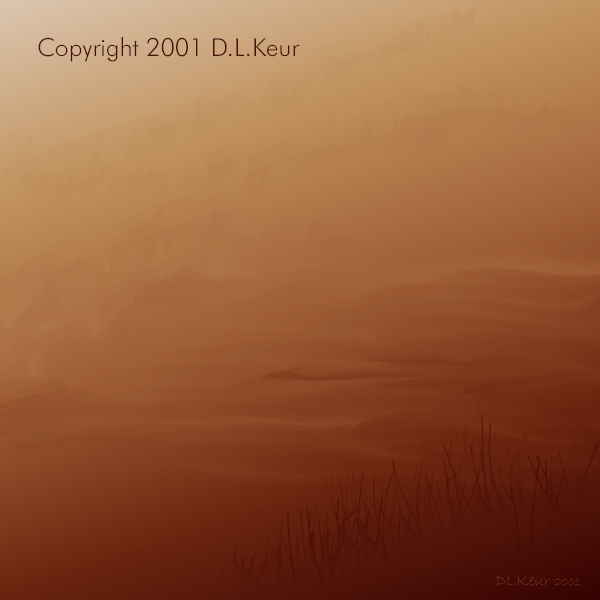 Sandstorm at the Beach, detail, Copyright 2001 D.L.Keur, all rights reserved.