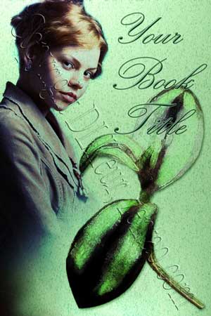 available book cover, woman, plant, green