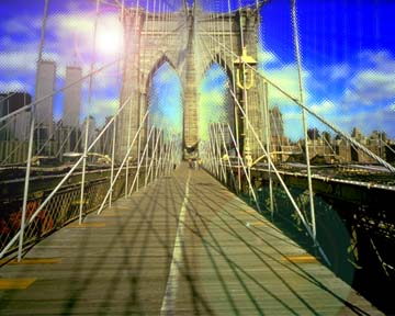 Brooklyn Glass (Tiny Lens Form), Lens Flare by Jonathan White, copyright Jonathan White October 1, 1999, all rights reserved